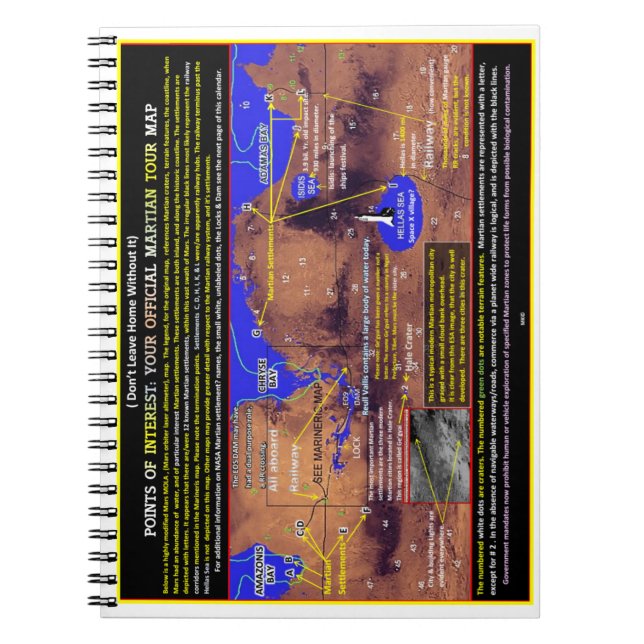 Mars officiell karta anteckningsbok (Framsidan)