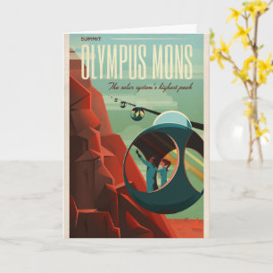 Mars Olympus Mons Highest Volcano Solar System Kort