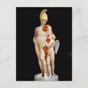 MARS ÖRJAD AV CUPIDO 1825 John Gibson Vykort