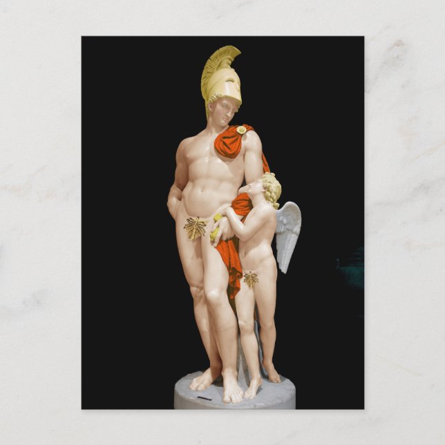 MARS ÖRJAD AV CUPIDO 1825 John Gibson Vykort (Framsida)