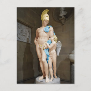 MARS ÖVERTALAD AV CUPIDO 1825 John Gibson Vykort
