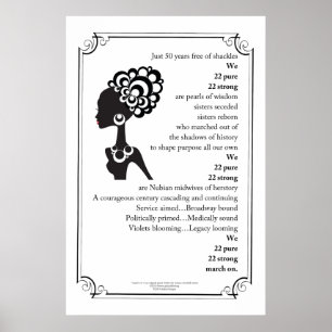 "Mars på" diktkvinnaaffischen Poster