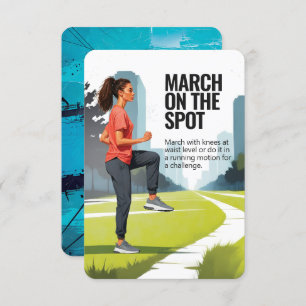 Mars på prickpasset med blå backar spara datumet