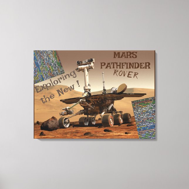 Mars Pathfinder Rover Stretched Kanvastryck (Framsida)