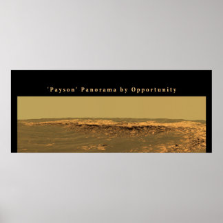 Mars 'Payson' Panorama by Opportunity Poster