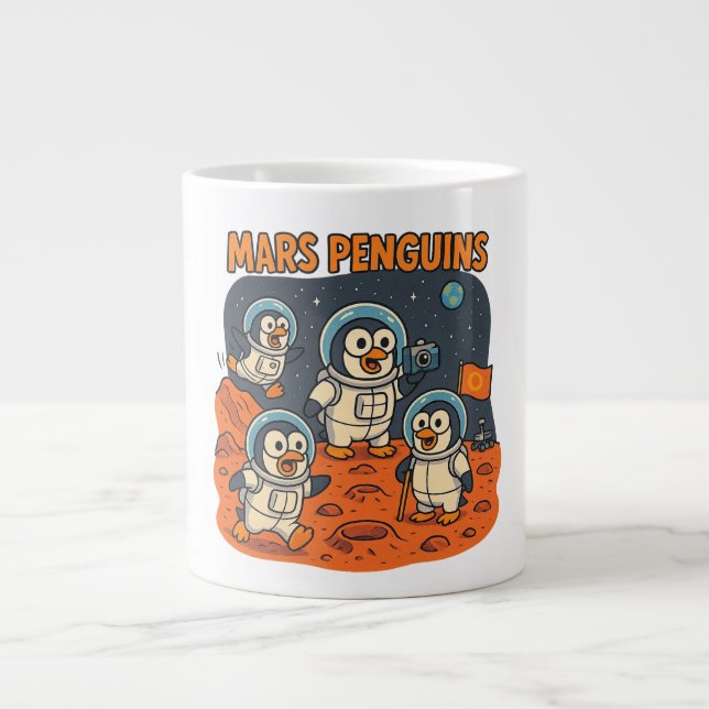 Mars Penguins konstiga djurutrymmesserie! Jumbo Mugg (Framsidan)