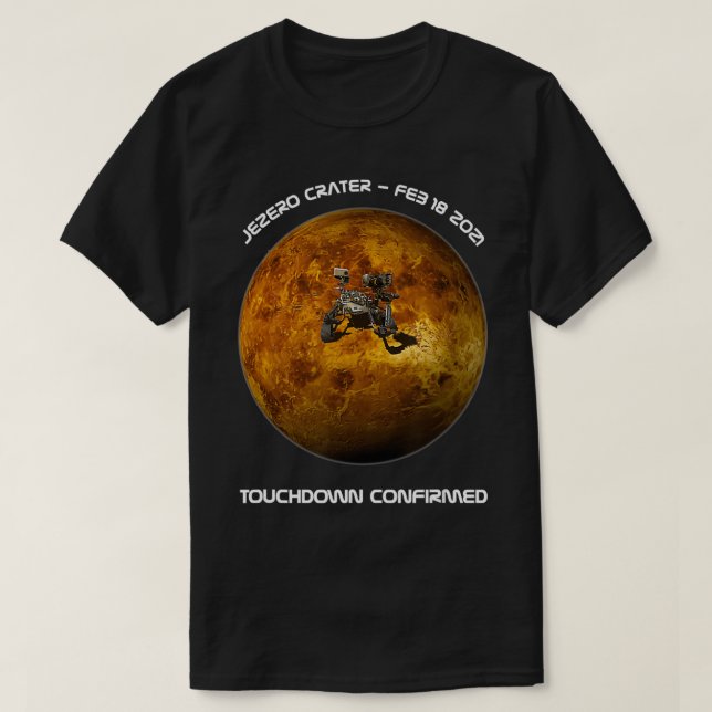 Mars Perseverance 2020 Rover Landing, touchdown co T Shirt (Design framsida)