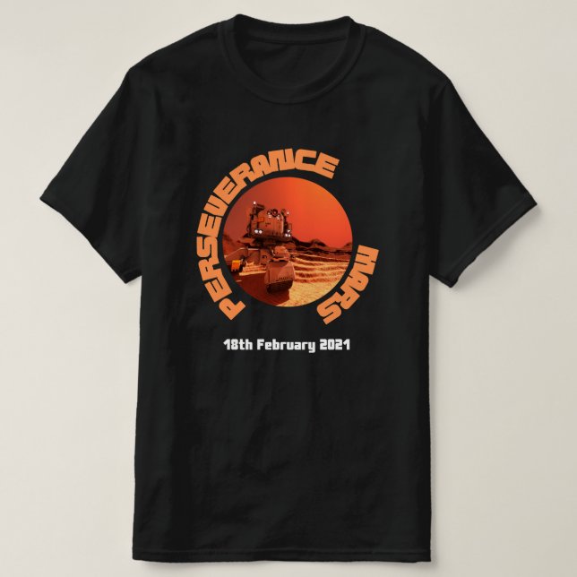 Mars Perseverance rover 2021 t-shirt (Design framsida)