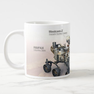Mars Perseverance Rover with Ininstruments Jumbo Mugg
