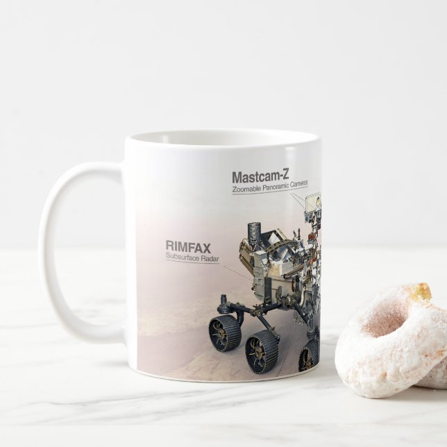 Mars Perseverance Rover with Ininstruments Kaffemugg (Med munk)