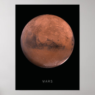 Mars Planet Wall Art Poster