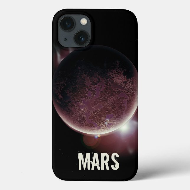 Mars Red planet 3d universum rymdillustration (Baksida)