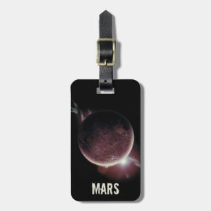 Mars Red planet 3d universum rymdillustration Bagagebricka