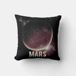 Mars Red planet 3d universum rymdillustration Kudde