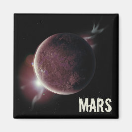Mars Red planet 3d universum rymdillustration Magnet