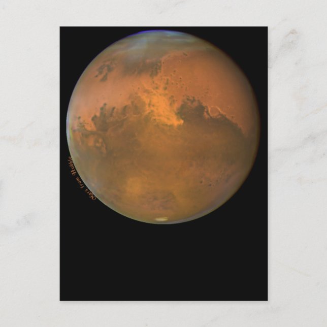 Mars Red Planet på kort och vykort (Framsida)