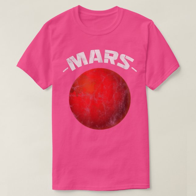 Mars Red Planet Space Eploration Science Astronomy T Shirt (Design framsida)