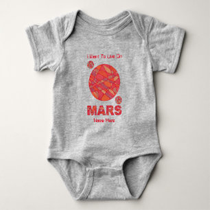 Mars Red Planet Space Geek Solar System Roligt T-shirt
