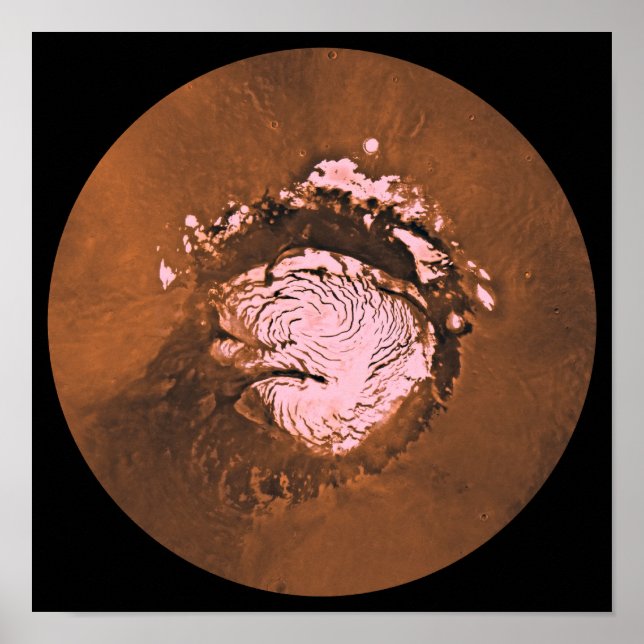 Mars-regionen Mare Boreum Poster (Framsidan)