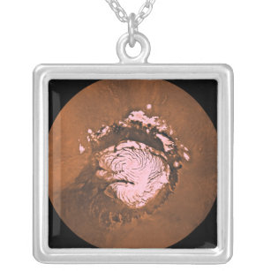 Mars-regionen Mare Boreum Silverpläterat Halsband