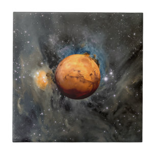 Mars Röd Planet Cinematisk Keramisk Kakel