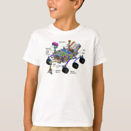 Mars Rover Diagram över delar, Science T-shirt