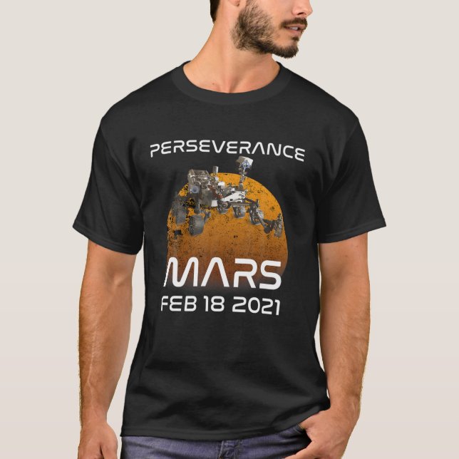 Mars Rover Perseverance T Shirt (Framsida)