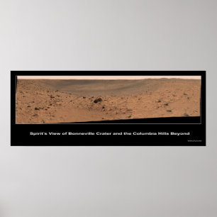Mars Rover Spirits destination: Columbia Backe Poster