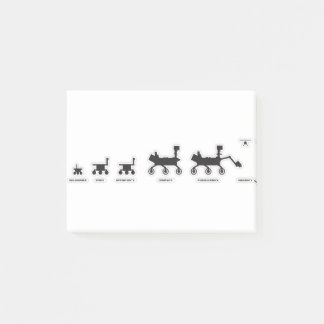 Mars Rovers Family Porträtt Post-it Block