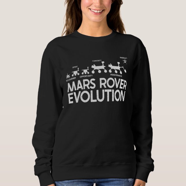 Mars Rovers Perseverance Ingenuity Curiosity Oppor T Shirt (Framsida)