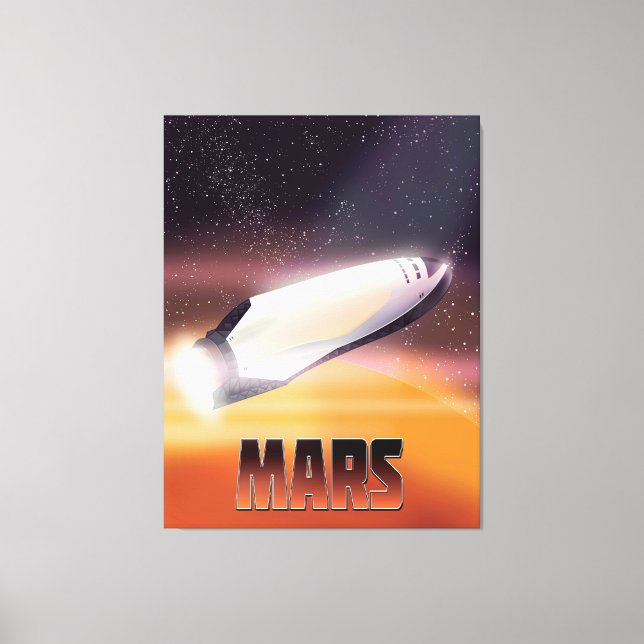 Mars rymdposter canvastryck (Framsida)