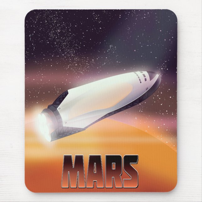Mars rymdposter musmatta (Framsidan)