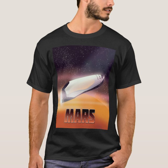 Mars rymdposter t shirt (Framsida)