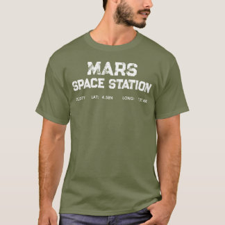 Mars rymdstation Vintage logotyp T-shirt