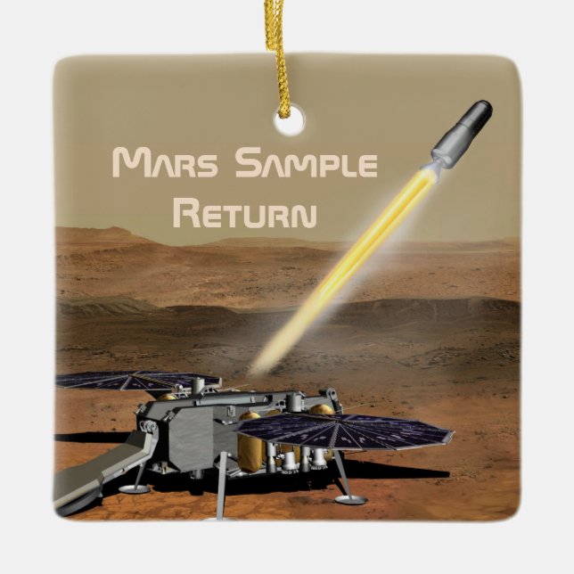 Mars Sample Return-Uppdrag Julgransprydnad Keramik (Framsida)