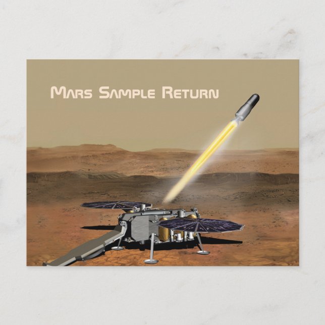 Mars Sample Return-Uppdrag Vykort (Framsida)