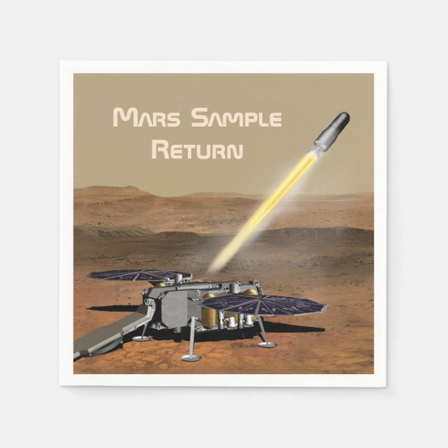 Mars Samplingsretur Uppdrag Pappersservett (Framsidan)
