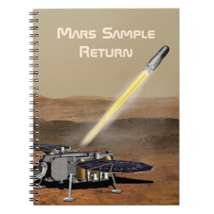 Mars Samplingsretur Uppdrag Spiral fotopatbok Anteckningsbok