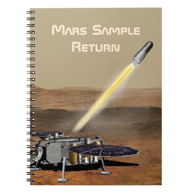 Mars Samplingsretur Uppdrag Spiral fotopatbok Anteckningsbok (Framsidan)