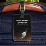 Mars Science Laboratory Aeroshell Capsule 2 Bagagebricka<br><div class="desc">Artists koncept som skildrar samspelet mellan rymdfarkoster från Mars Science Laboratory med den övre atmosfären av Mars under inträde, härkomst och landning av Curiositetsrovern på Martian yta. På den här scenen saktar friktionen med den martiska atmosfären ned rymdfarkostens nedgång och värmer upp värmeskölden. Rymdfarkostens avföring och nedgång är innanför aerosolbehållaren...</div>