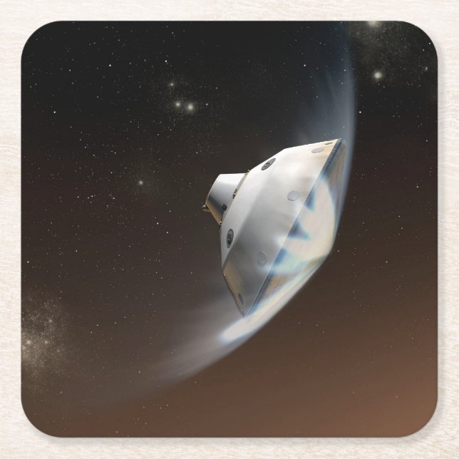 Mars Science Laboratory Aeroshell Capsule 2 Underlägg Papper Kvadrat (Framsidan)
