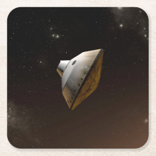 Mars Science Laboratory Aeroshell Capsule Underlägg Papper Kvadrat