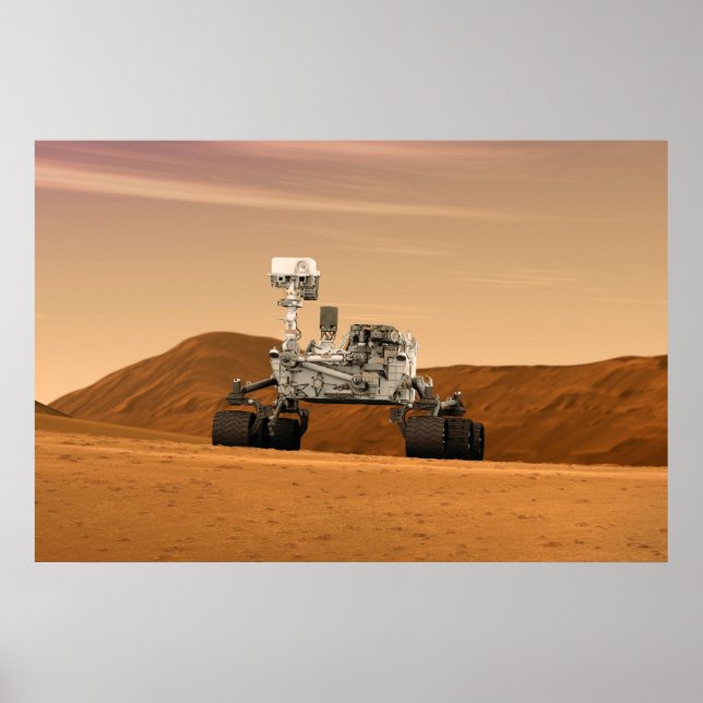Mars Science Laboratory Curiosity Rover. 2 Poster (Framsidan)
