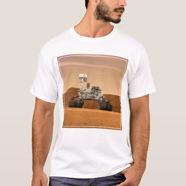 Mars Science Laboratory Curiosity Rover. 2 T Shirt (Framsida)