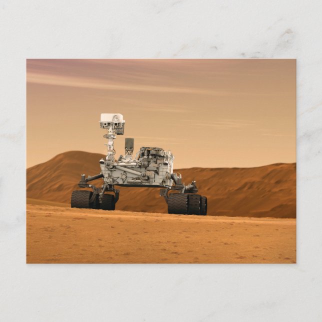 Mars Science Laboratory Curiosity Rover. 2 Vykort (Framsida)
