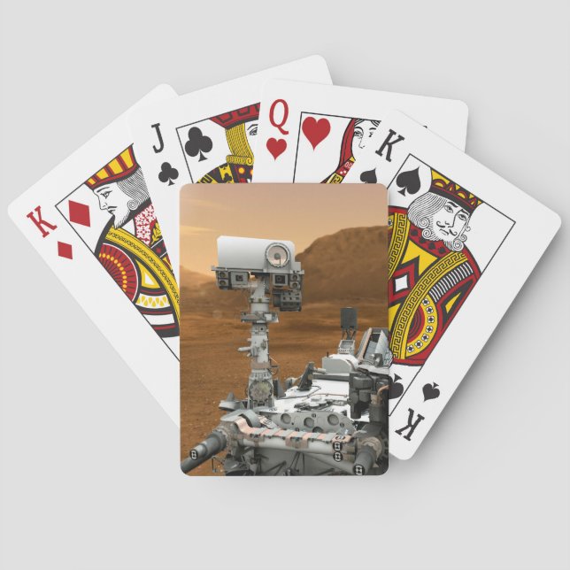 Mars Science Laboratory Curiosity Rover. 3 Casinokort (Baksidan)