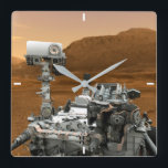 Mars Science Laboratory Curiosity Rover. 3 Fyrkantig Klocka<br><div class="desc">Artists idé om mars Science Laboratory Curiosity Rover,  en mobil robot för att undersöka Mars tidigare eller nuvarande förmåga att upprätthålla mikrobiellt liv.</div>