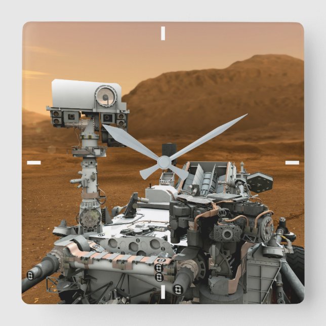 Mars Science Laboratory Curiosity Rover. 3 Fyrkantig Klocka (Framsida)