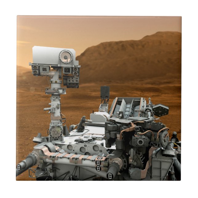 Mars Science Laboratory Curiosity Rover. 3 Kakelplatta (Framsidan)