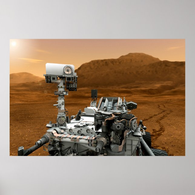 Mars Science Laboratory Curiosity Rover. 3 Poster (Framsidan)